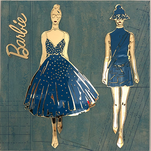 Barbie Gold and Blue