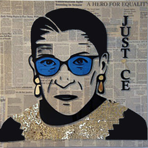 RBG - Gold Mixed Media